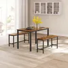 Relaxdays Sitzbank 2er Set, Esszimmer, platzsparende Produktbild-Vorschau 2