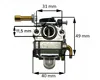 Carburateur pour Scheppach BCH3200PB4 (BCH 3200 PB4) Voir les images du produit 2