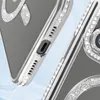Close-up view of a phone case with decorative rhinestones and a snake design. Produktbild-Vorschau
