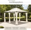 Luxus Garten Pavillon Emine 4x3m mit 6 Seitenteilen - creme Produktbild-Vorschau 3