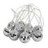 Mini boule à facettes Chaîne lumineuse disco Éclairage de Voir les images du produit 1