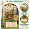 Jardinière COSTWAY avec treillis, jardinière d'extérieur Voir les images du produit 8