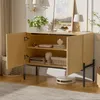 Mueble aparador Merax con 2 puertas, cómoda con patas de Vista previa de la imagen del producto 5