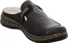 A black Rieker clog shoe is shown from a side angle against a white background. Anteprima dell’immagine prodotto