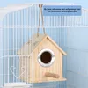 Holz-Nistkasten für Sittiche, 15x13x16,7 cm, Eingang Ø 5,5 Produktbild-Vorschau 6