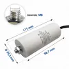 Kondensator CBB60 30,00µF 450V Universal mit Anschlusskabel Produktbild-Vorschau 3