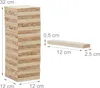 Relaxdays XL Torre oscillante, legno, 200 blocchi di legno, Anteprima dell’immagine prodotto 4