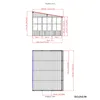Sojag Charleston Mural 10x13 anthracite 309 x 404 x 244 cm Voir les images du produit 13
