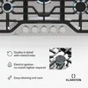 Płyta gazowa Klarstein Turbocast, stal nierdzewna 304, 5 Podgląd zdjęcia produktu 5