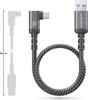 deleyCON 0,5m USB-A auf USB-C Kabel Kurz 90° Winkel USB 3.0 Produktbild-Vorschau 3