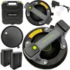 A collage of a vacuum lifter kit, including the lifter, batteries, charger, and a carrying case. Produktbild-Vorschau