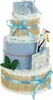 Windeltorte Storch mit Bündel | inkl. Babybooties und Produktbild-Vorschau 5