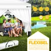 tillvex Pavillon 3x3m blanc étanche à l'eau avec 4 parties Voir les images du produit 7