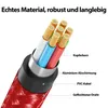 USB-C zu USB-C Kabel 480mbps 60W mit Metall Stecker - Rot Produktbild-Vorschau 6