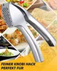 Knoblauchpresse, Knoblauchschneider mit Knoblauchschäler Produktbild-Vorschau 5