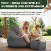 Dreamroots, 90x90x100 cm plnený puf, vrecko, vankúš, puf s Náhľad obrázku produktu 5