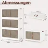 COSTWAY 213 L Faltbare Aufbewahrungsboxen, 3-stöckige Produktbild-Vorschau 7