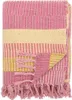 Bloomingville Decke ISNEL Pink Gelb Gestreift 160x130 cm Produktbild-Vorschau 1