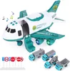 Polizei Flugzeug Auto Spiel Spielzeug Set Flugzeug Produktbild-Vorschau 2