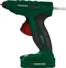 A cordless hot glue gun is shown against a white background. Produktbild-Vorschau