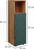 Midi skříňka Vicco Irma Zelený/zlatý dub 30 x 95 cm, Model Náhled obrázku produktu 3