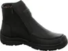 A black leather boot with a zipper closure. Náhľad obrázku produktu