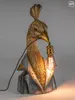 dekorative Tischlampe goldener Pfau im Frack H. 58cm Produktbild-Vorschau 1