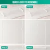 Avalo Appendiabiti su Rotelle Bianco - Metallo - 100x40x156 Anteprima dell’immagine prodotto 6