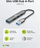 Goobay 74456, Hub USB Slim de 4 puertos, USB-A a USB-A, 5 Vista previa de la imagen del producto 10