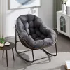 LVHOM Fauteuil à bascule avec coussin rembourré, fauteuil Voir les images du produit 3