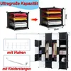 LARS360 20 kostek Šatní policový systém Šatní skříň s 2 Náhled obrázku produktu 3