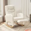 OKWISH Fauteuil à Bascule Relax en Tissu Polaire Teddy Voir les images du produit 2