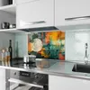 Küchenrückwand Spritzschutz Glas mit Motiv Abstrakte Produktbild-Vorschau 2