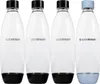 Four SodaStream bottles are lined up against a white background. Produktbild-Vorschau
