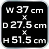 A black background with white text indicating dimensions. Náhľad obrázku produktu
