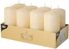8 Stumpenkerzen Ø 50 mm · 100 mm creme Produktbild-Vorschau 1