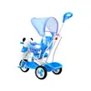 vélo enfant à 3 roues Panda Blue + bruit + capote + Voir les images du produit 3