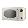 A cream-colored vintage-style microwave oven is shown against a white background. Podgląd zdjęcia produktu