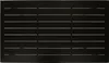 A black outdoor table with horizontal slats. Produktbild-Vorschau