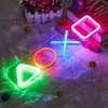 Form der Spieltaste LED Neonlicht USB Hängendes Schild Bar Produktbild-Vorschau 6