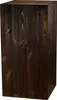 A dark brown wooden block pedestal. Anteprima dell’immagine prodotto