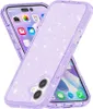 iPhone 17 Hülle - Coverup Glitzer TPU Back Cover - Violett Produktbild-Vorschau 3