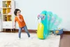 A child playing with an inflatable walrus bop bag in a room. Produktbild-Vorschau