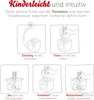 Diagrams illustrating how to use a Toniebox with a Tonie figure. Produktbild-Vorschau