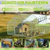 NAIZY 3x12x2m Stahl Hühnerstall PE UV-Schutz Dach Produktbild-Vorschau 2