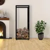 CLP Houtopslagrek Keri V2, zwart, 25x60x150 cm Productafbeelding-voorbeeld 4