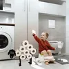 Halter Ständer Kleiderbügel Regal für Toilettenpapierrollen Produktbild-Vorschau 6