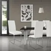ML-Design sada 6 jídelních židlí s opěradlem, bílá, z Náhled obrázku produktu 7