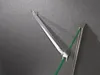 A close-up view of a shower enclosure support arm and glass panel. Produktbild-Vorschau