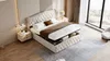 Letto imbottito 160x200cm con rete a doghe, letto a molle Anteprima dell’immagine prodotto 15